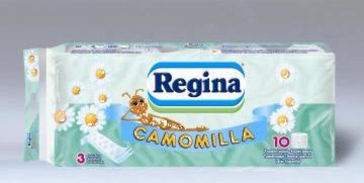 Hartie igienica Regina Camomilla 10 role, 3 straturi