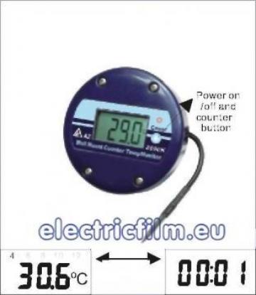 Termometru de perete + counter cost redus 8800k de la Electric Film Srl