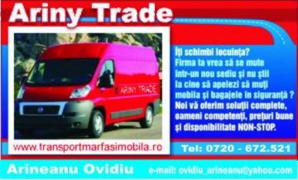 Transport marfa cu duba de 3,5 t de la Ariny Trade Srl