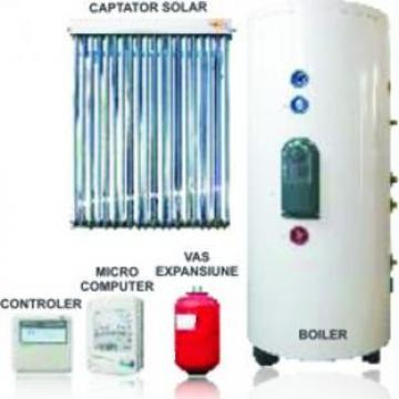 Sistem presurizat energie solare doi captatori incalzire apa