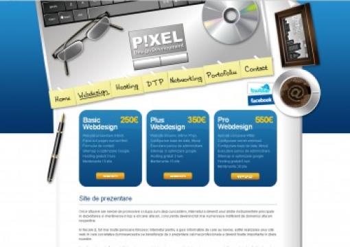 Hosting web de la Pixel Design Development Pfa