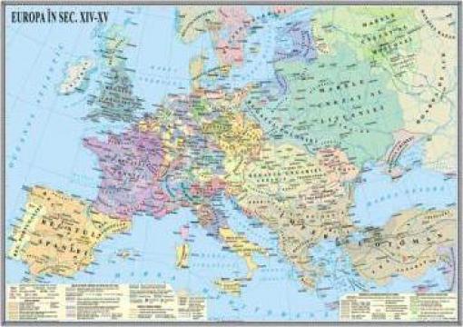 Harta istorie din epoca medievala - Europa