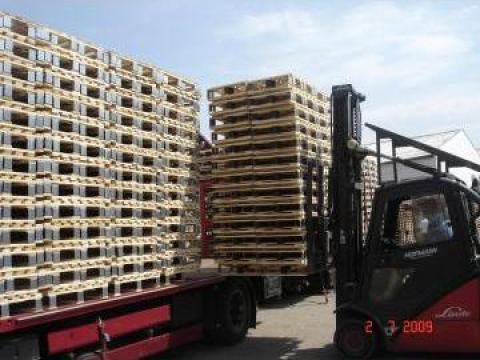 Paleti din lemn Dusseldorfer 800x600 mm de la Sc Brek Rom Srl