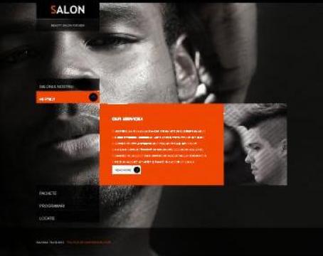 Website salon  de infrumusetare de la Graphic Design