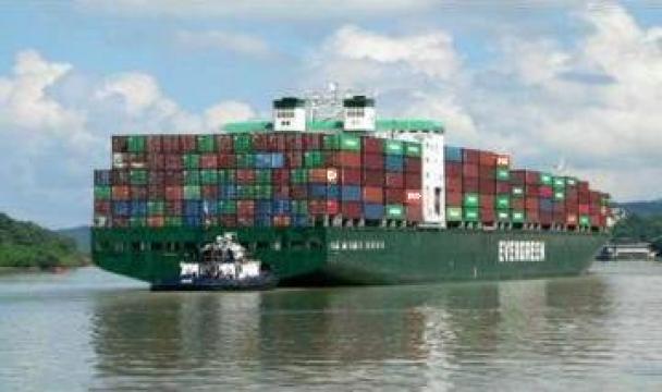 Transport fluvial conventional de la Green Marine Logistics Srl