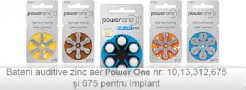Baterii auditive auditive zinc-aer Power-one
