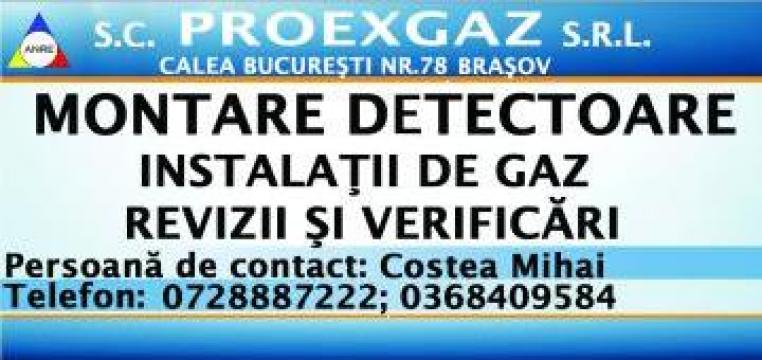 Montaj detectoare de gaz de la Proexgaz Srl.