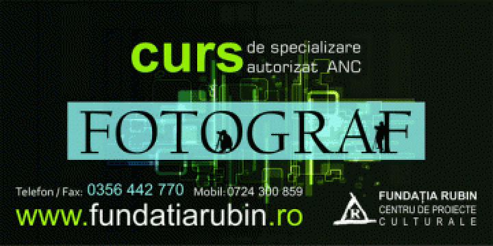 Curs Fotograf - acreditat de la Fundatia Rubin