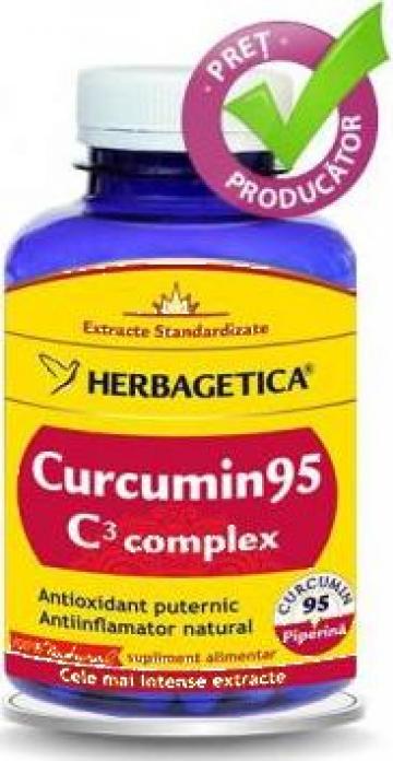 Supliment alimentar Curcumin 95 C3 Complex 120 cps.
