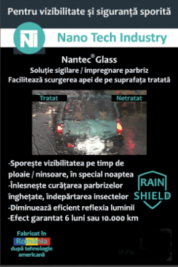 Solutie parbriz antiploaie Nantec Glass