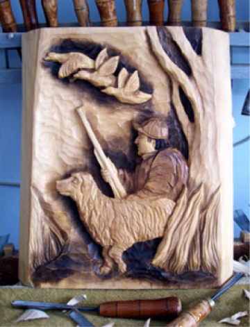 Sculptura Vanator de rate de la Marincu George