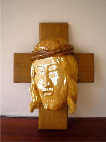 Sculptura Cap de crist-altorelief A de la Marincu George