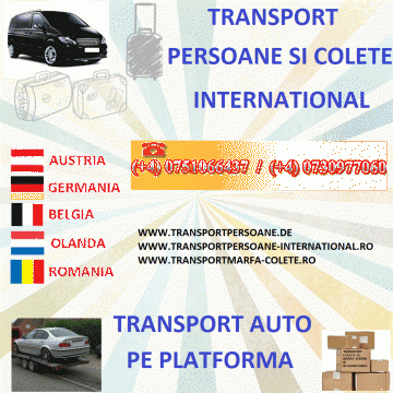 Transport persoane Bucuresti Germania - Romania de la Lucee Marfa Srl