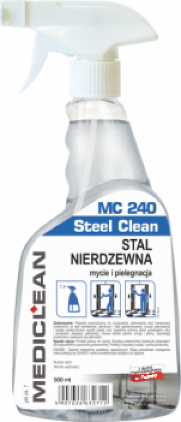 Solutie pentru curatarea si intretinerea inoxului MC 240 de la Cleaning Group Europe