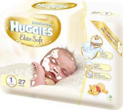 Scutece copii Huggies Newborn bumbac organic (bio) Nr. 1 de la Puzzle Solutions Srl