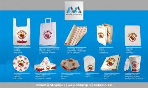 Ambalaje personalizate pentru fast food de la Msg Ambalaje