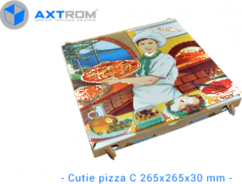 Cutii pizza 265 x 265 x 30 mm de la Axtrom