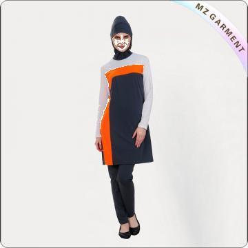 Costum de baie Orange Arab Style Swimsuit