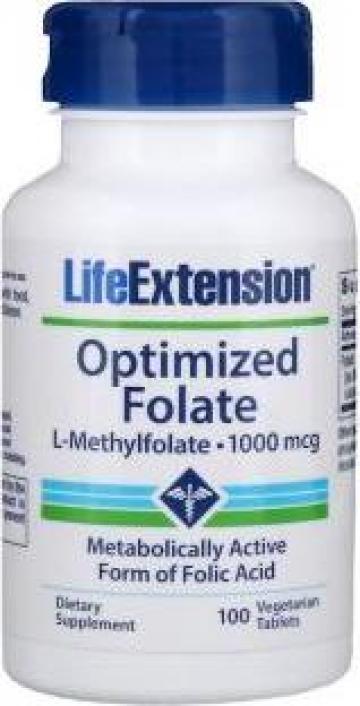 Supliment alimentar Optimized Folate - Metilfolat 1000mcg