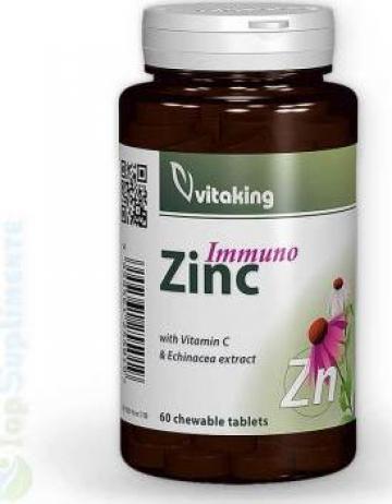 Supliment alimentar Immuno Zinc masticabil, Vitamina C de la TopSuplimente
