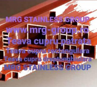 Teava cupru rectangulara patrata, dreptunghiulara, rotunda de la MRG Stainless Group Srl