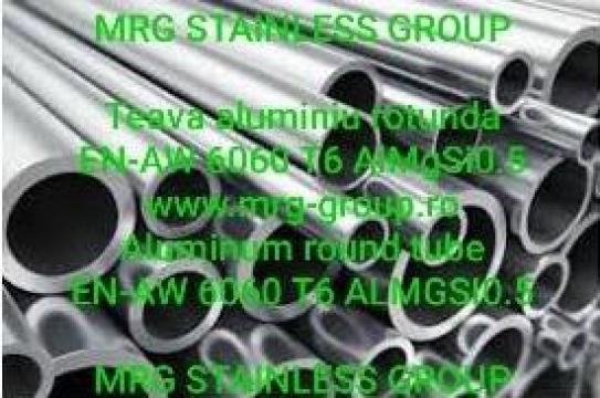 Teava aluminiu rotunda 100x4mm semidural EN-AW 6060 T6 de la MRG Stainless Group Srl