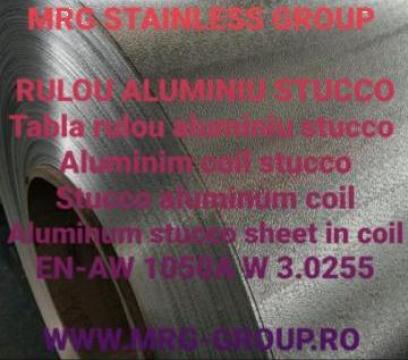 Rulou tabla stucco aluminiu 0.8mm EN-AW 1050A Al99.5 de la MRG Stainless Group Srl