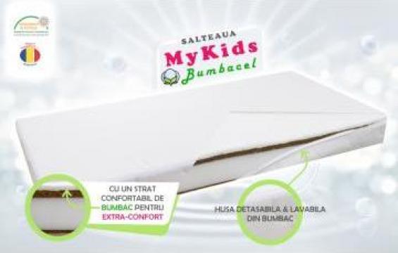 Saltea fibra cocos MyKids bumbacel 120x60x11 (cm) de la Ivenik Concept Srl