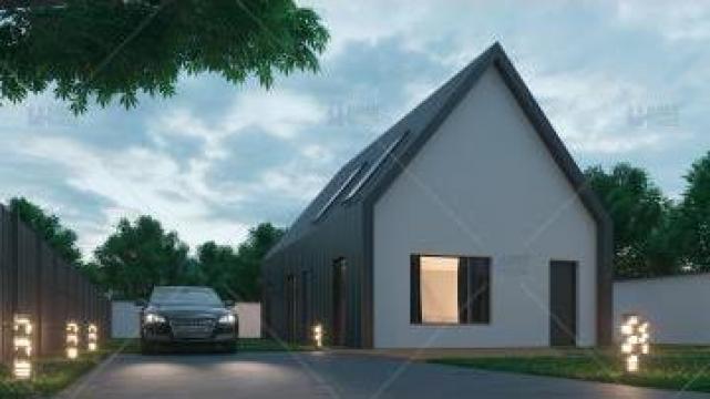 Proiect casa parter + mansarda (130 mp) - Nordica de la Specific Urban Srl