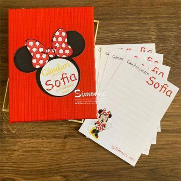 Guest book personalizat Minnie Mouse de la Simonne