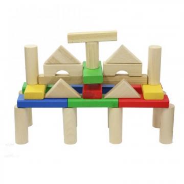 Joc Cuburi colorate din lemn pentru constructii de la Ady Comprod Srl