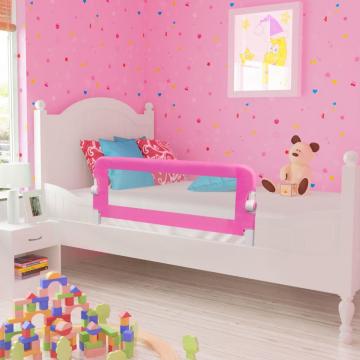 Balustrada de siguranta pentru pat de copil, roz