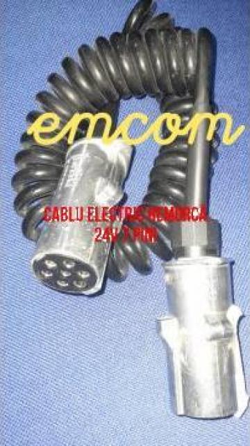 Cablu electric remorca 24v 7 pini de la Emcom Invest Serv Srl