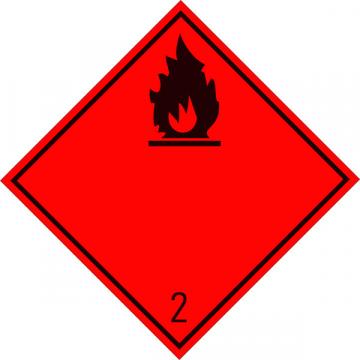 Eticheta ADR suport aluminiu Pericol Transport gaze