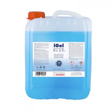 Gel alcoolic pentru maini canistra I Gel Blue 5 litri de la Ekomax International Srl