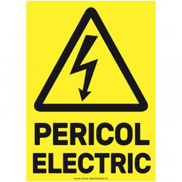 Indicator autocolant Pericol electric - A5