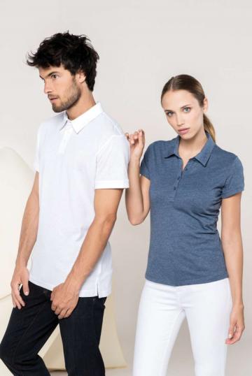 Tricou Ladies' Short Sleeve Melange Polo Shirt de la Top Labels