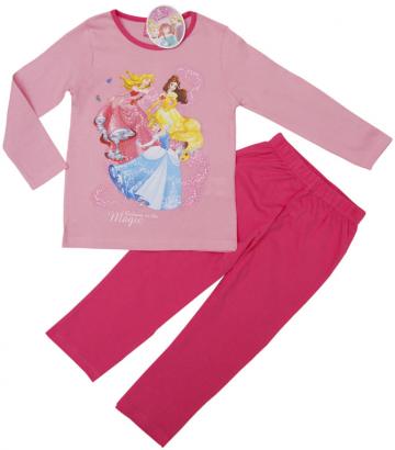 Pijama fete, Printelese Disney bumbac, roz de la A&P Collections Online Srl-d