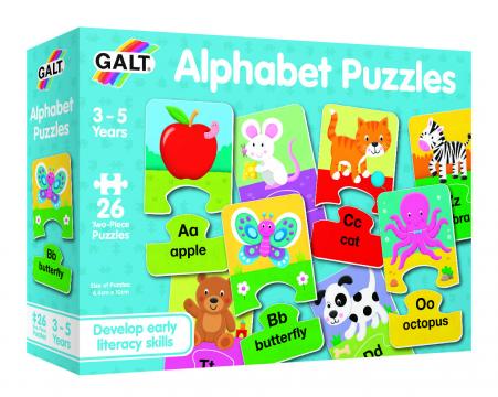Set 26 de puzzle-uri Alphabet (2 piese) de la A&P Collections Online Srl-d