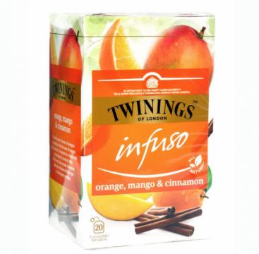 Ceai cu portocale & mango & scortisoara Twinings Infuso