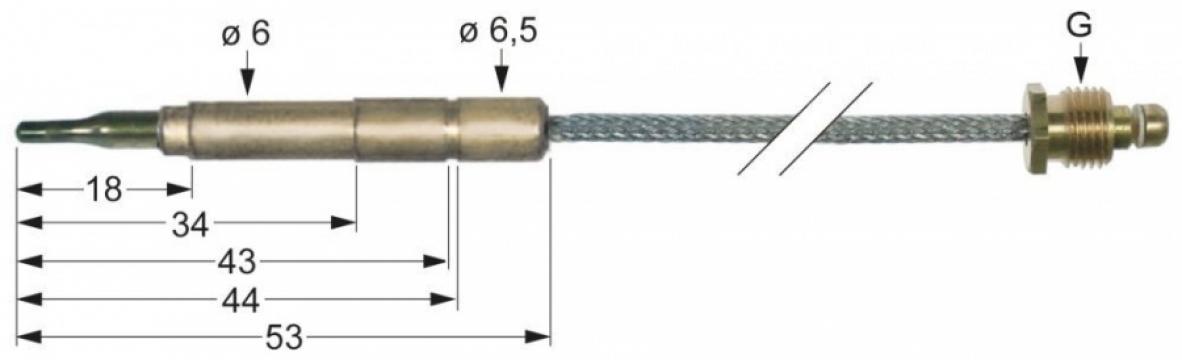 Termocupla flexibila M9x1