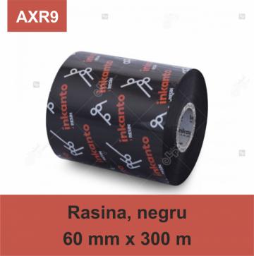 Ribon Armor Inkanto AXR9, rasina (resin), negru, 60mmx300m de la Label Print Srl