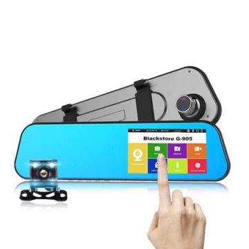 Camera auto dubla oglinda cu touchscreen