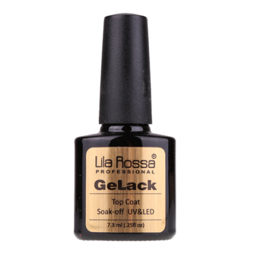 Lac unghii Top coat soak-off UV/LED Lila Rossa Gelack 7.3 ml de la Preturi Rezonabile