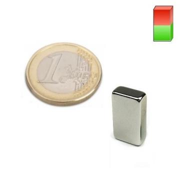 Magnet neodim bloc, 10x5x18 mm, putere 3,1 kg, N45H