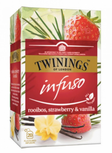 Ceai rooibos, capsuni & vanilie Twinings Infuso 20x2g de la KraftAdvertising Srl