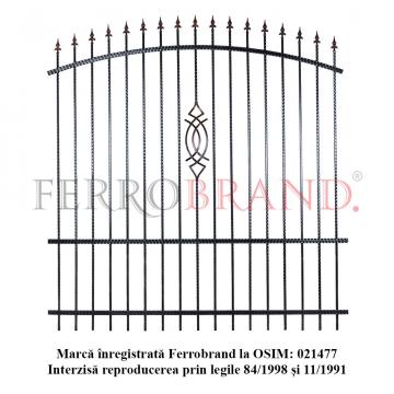 Panou gard mare din fier forjat, Premium, 2000x2050 mm de la Ferrobrand Srl