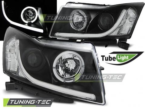 Faruri compatibile cu Chevrolet Cruze 09-12 Tube Light negru de la Kit Xenon Tuning Srl