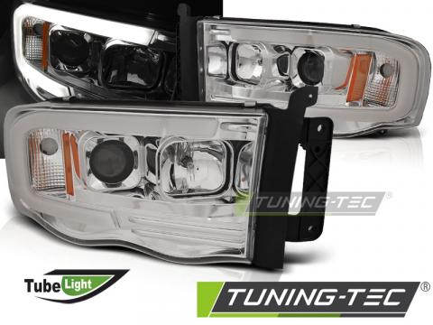 Faruri compatibile cu Dodge RAM 02-06 Tube Light crom de la Kit Xenon Tuning Srl