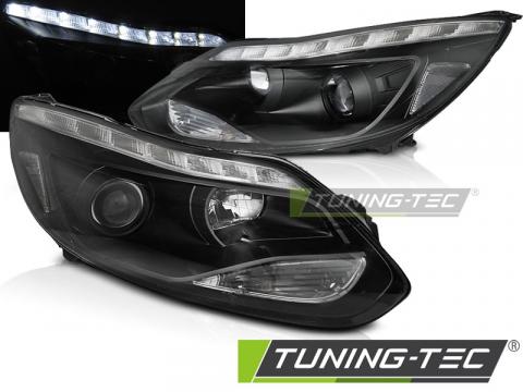 Faruri compatibil cu Ford Focus MK3 11- 10.14 LED negru de la Kit Xenon Tuning Srl